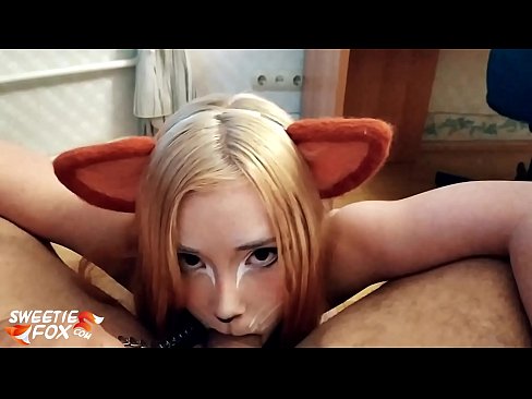 ❤️ Kitsune gëlltit kar dhe sperma në gojën e saj ️ Porno e bukur tek ne ﹏